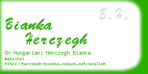 bianka herczegh business card